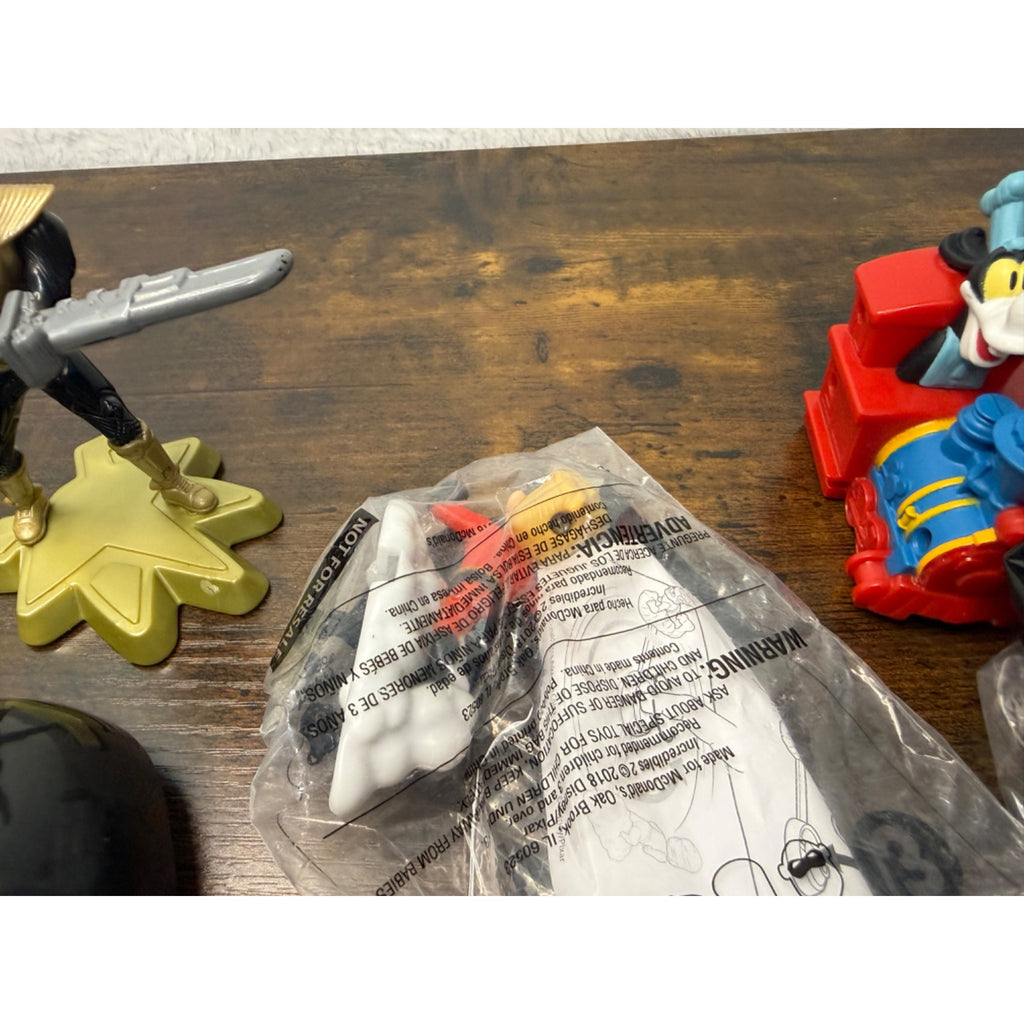 Mixed Toy Bundle With Disney Star Wars Power Rangers & McDonalds Collectibles