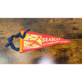 Vintage Bradley International Airport Pennant - Red With Airplane Graphic