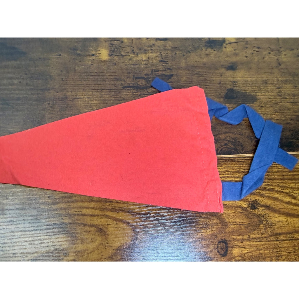 Vintage Bradley International Airport Pennant - Red With Airplane Graphic