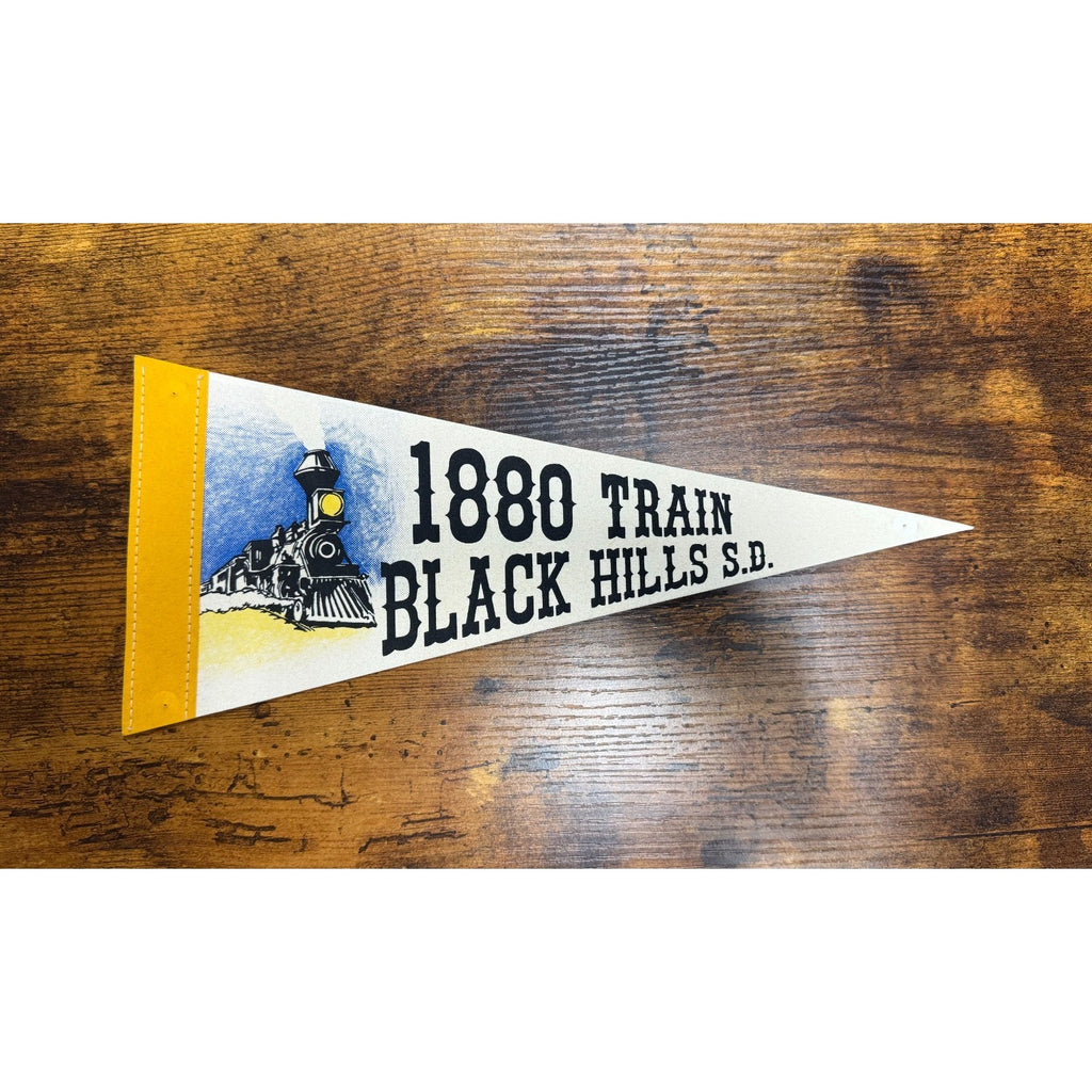 Vintage 1880 Train Black Hills, S.D. pennant