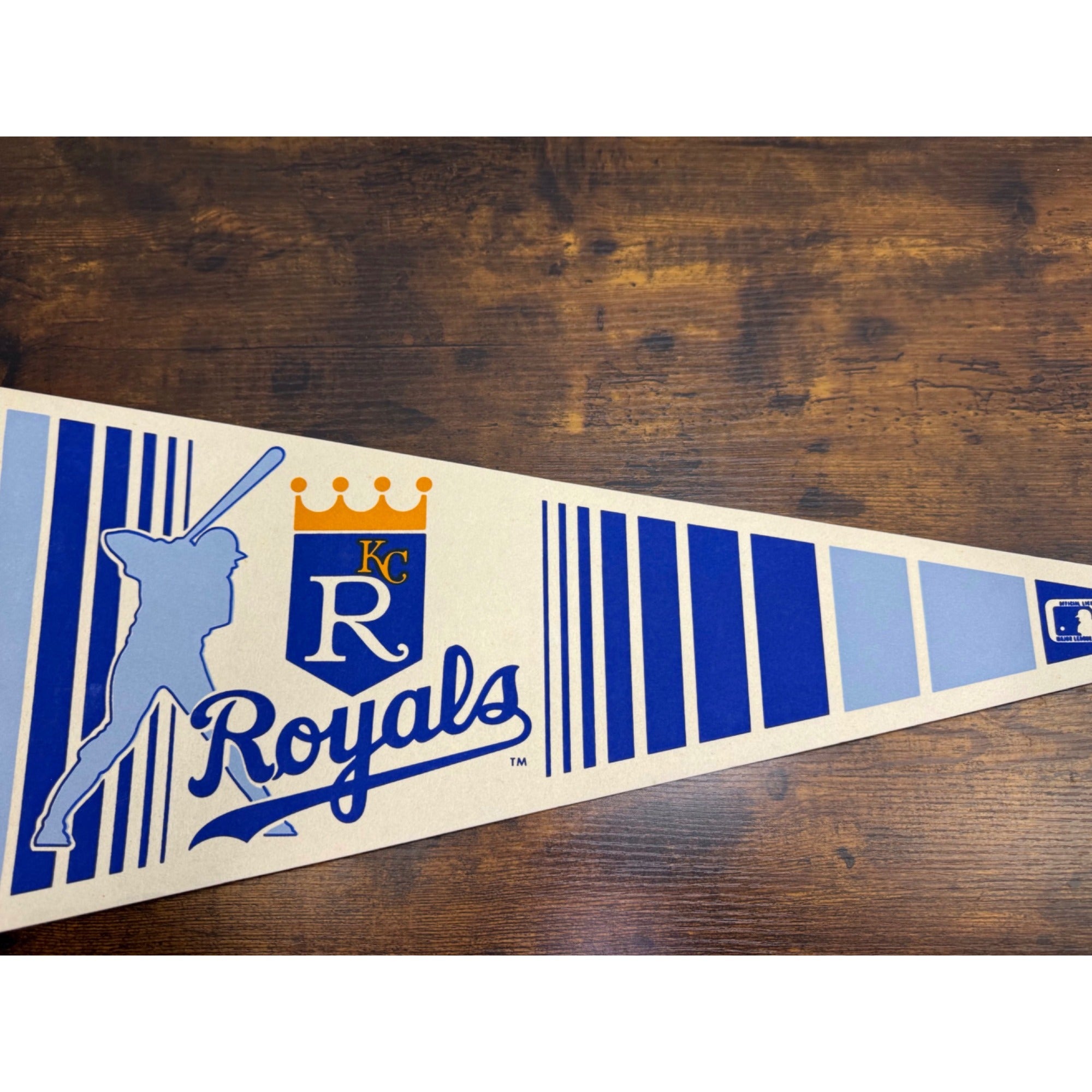 Kansas City Royals MLB Vintage Felt Pennant Official Licensed 30 inches