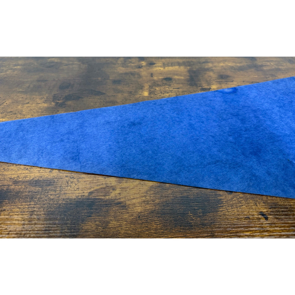 Vintage Detroit Lions NFL Felt Pennant Blue & Gray 1960s Style Football Memorabilia 11x29 Inches