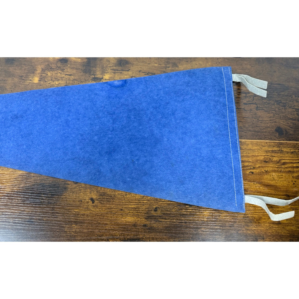 Vintage Detroit Lions NFL Felt Pennant Blue & Gray 1960s Style Football Memorabilia 11x29 Inches