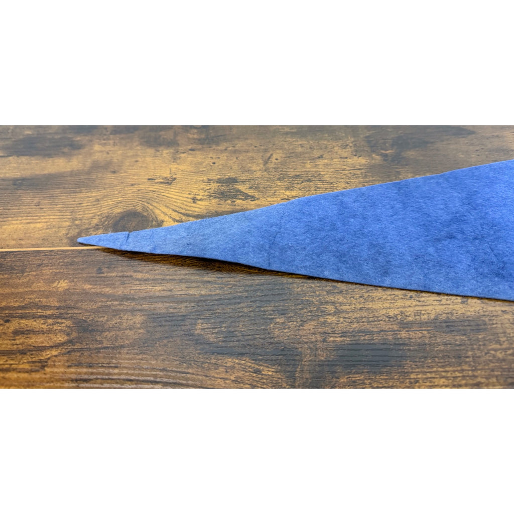 Vintage Detroit Lions NFL Felt Pennant Blue & Gray 1960s Style Football Memorabilia 11x29 Inches