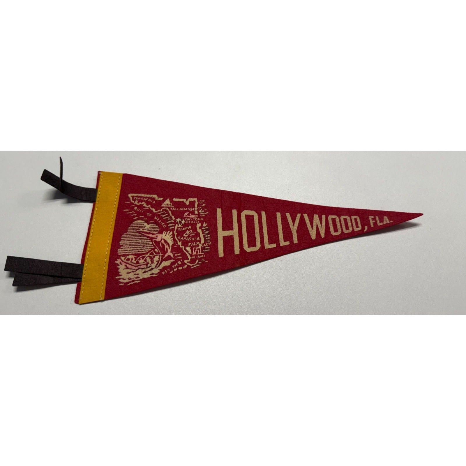 Vintage Hollywood, Florida pennant