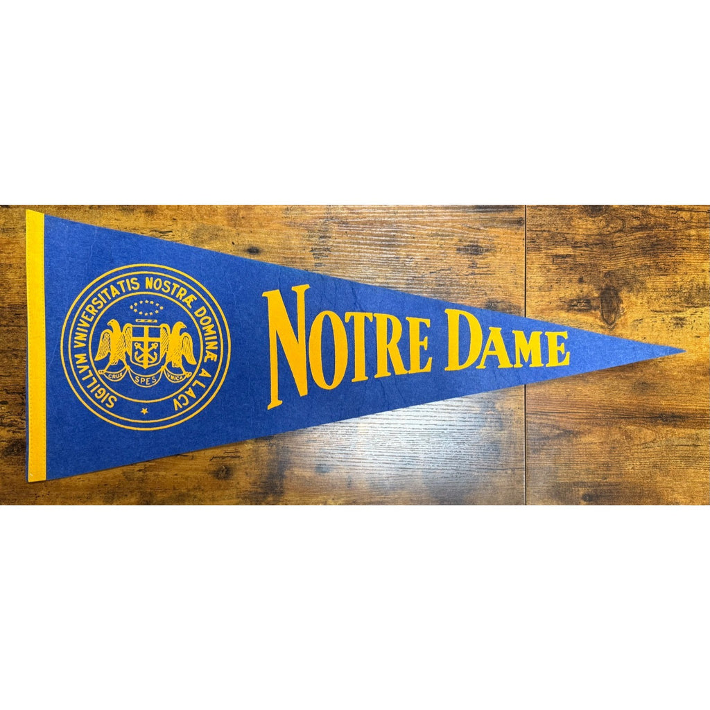 Vintage University of Notre Dame pennant