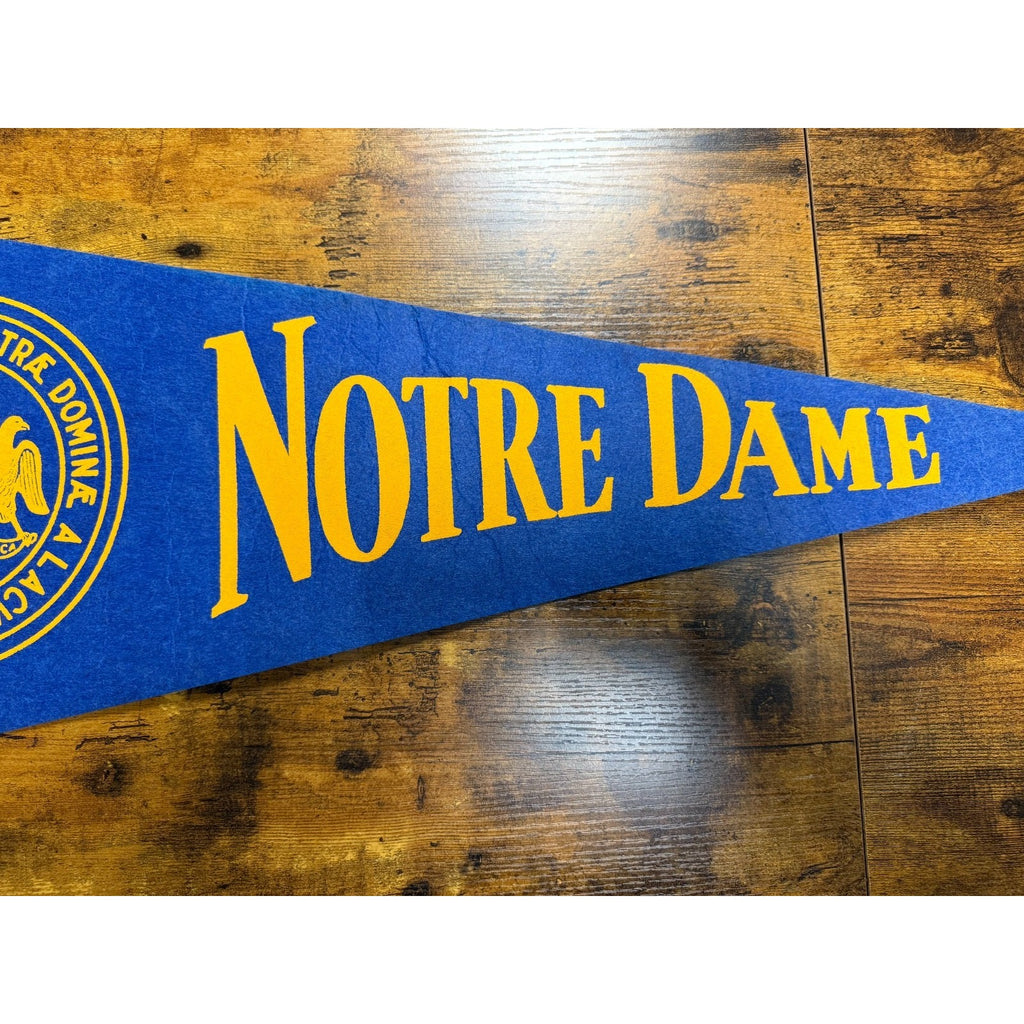 Vintage University of Notre Dame pennant