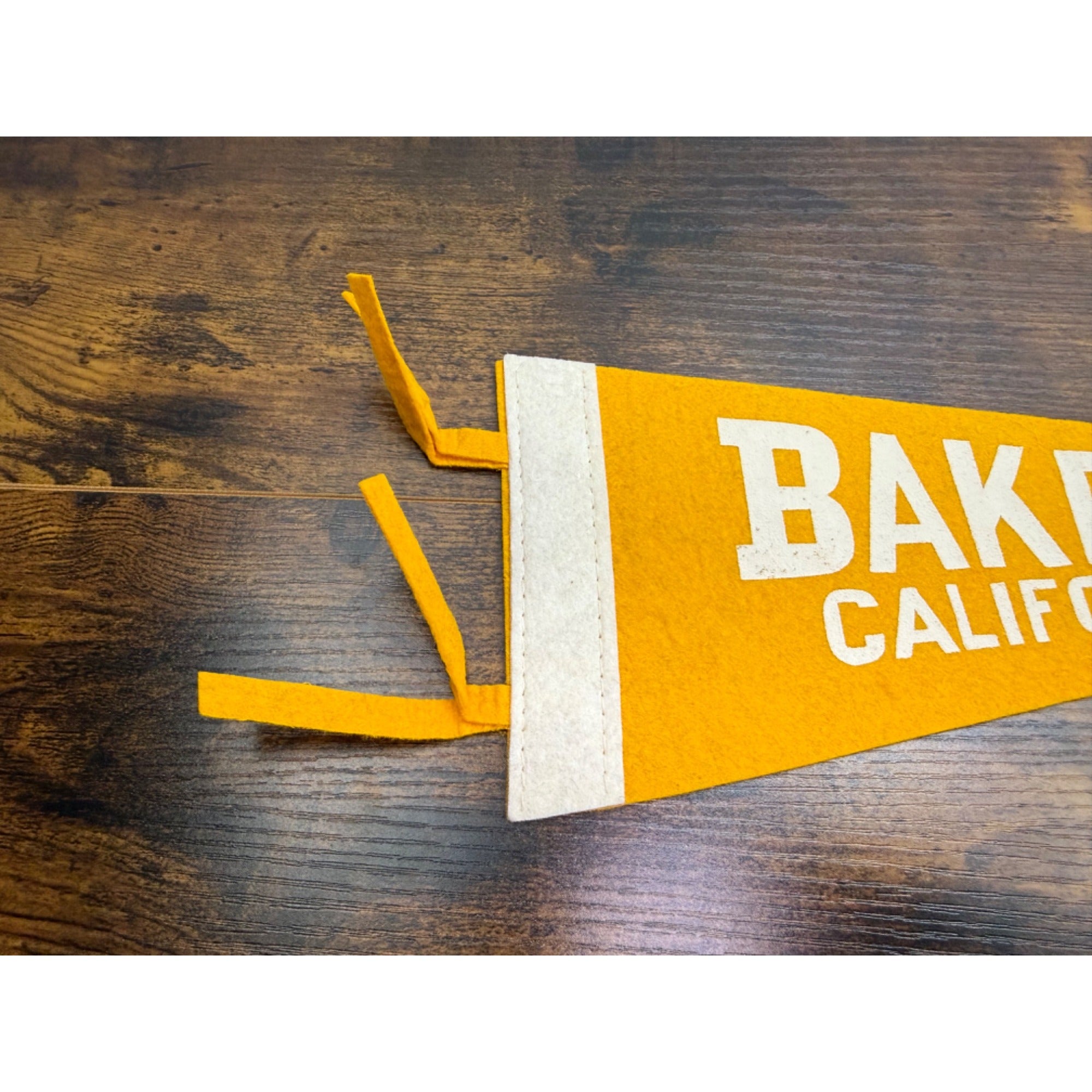 Vintage Bakersfield California Felt Pennant Flag - 13.5 inches