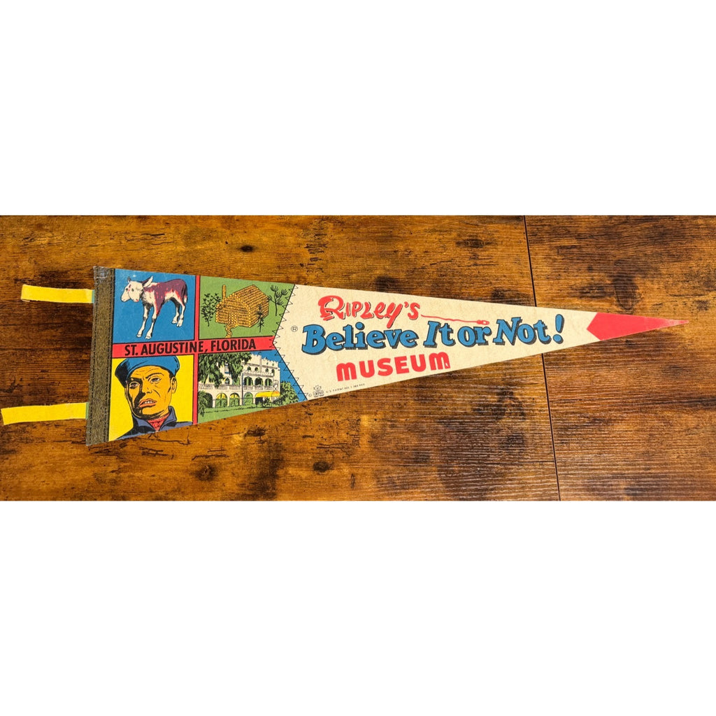Vintage Ripley's Believe it or Not! St. Augustine, Florida pennant