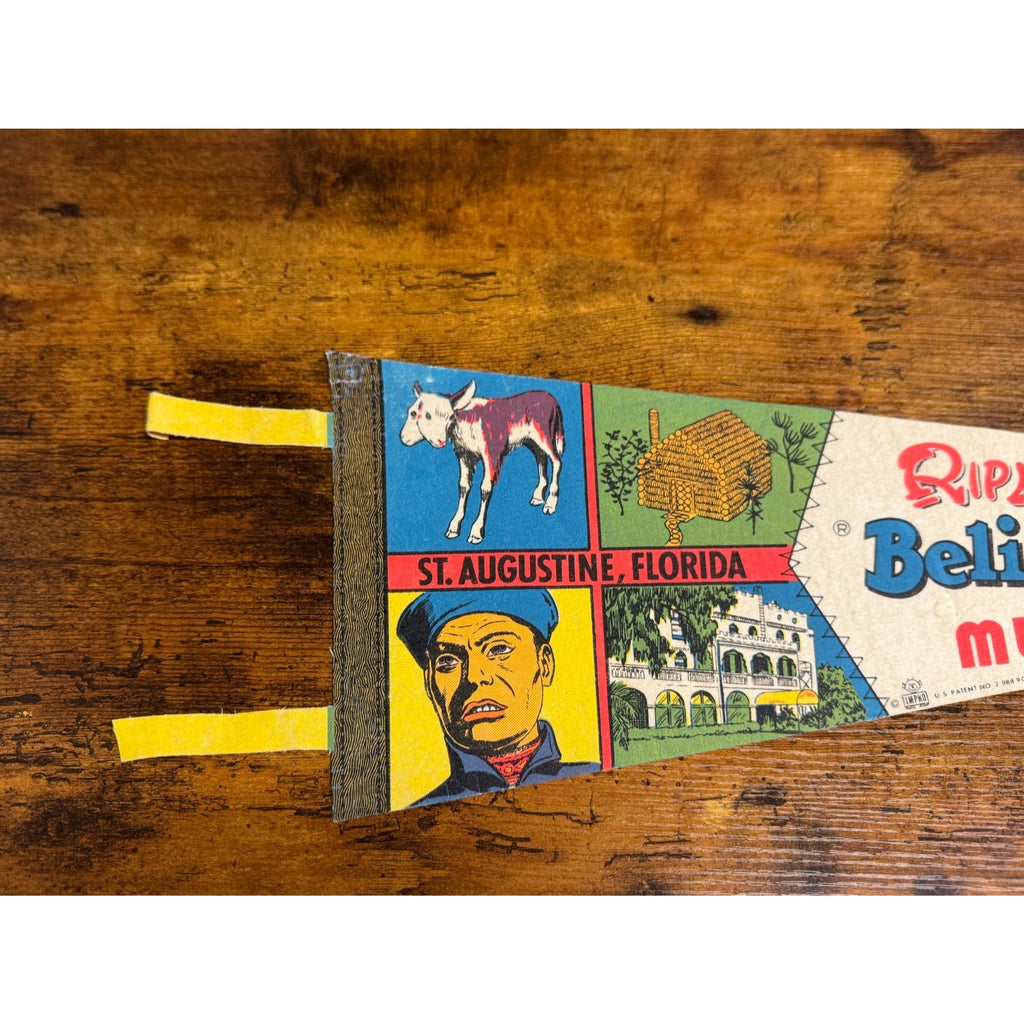 Vintage Ripley's Believe it or Not! St. Augustine, Florida pennant