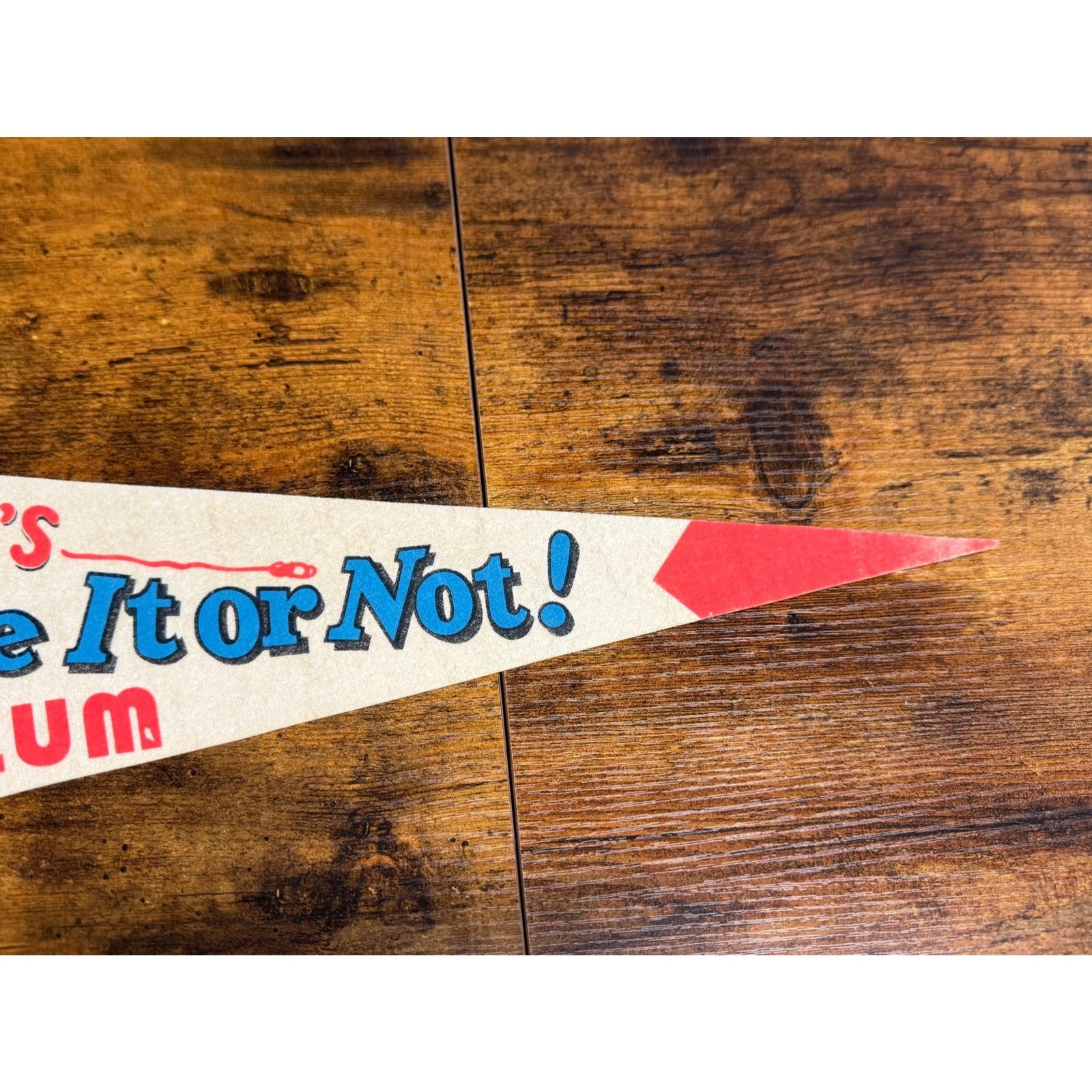 Vintage Ripley's Believe it or Not! St. Augustine, Florida pennant