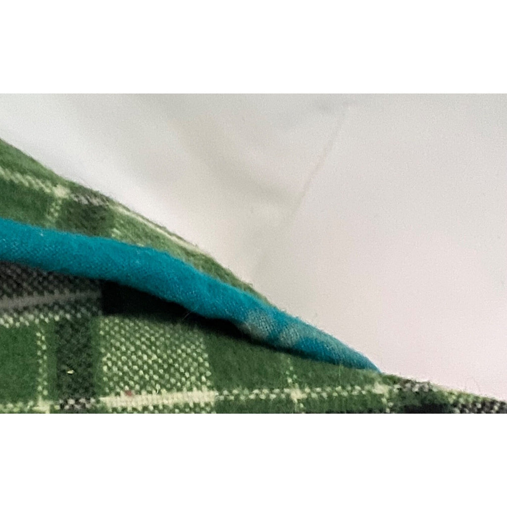 Tabitha green plaid 3/4 sleeve wool blend blazer jacket size Small