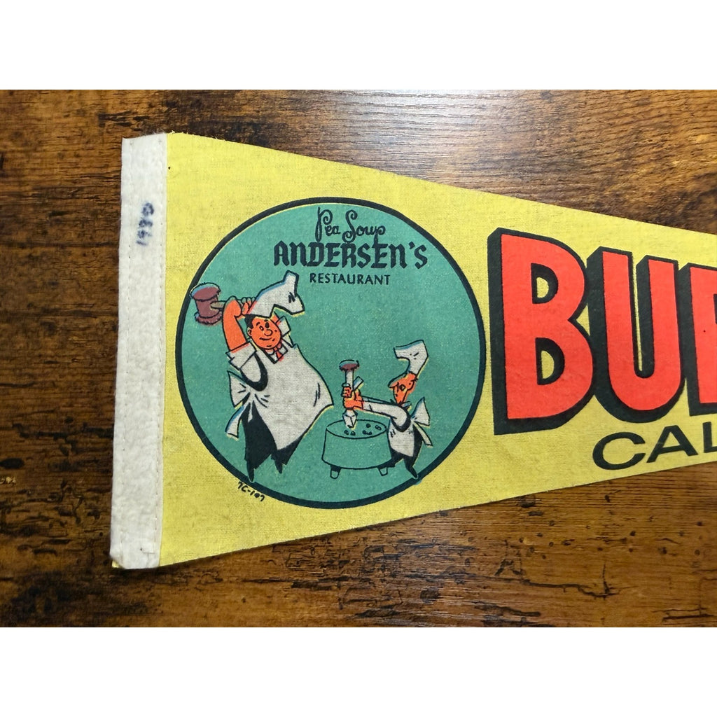Vintage Buellton, California pennant Andersen's Restaurant