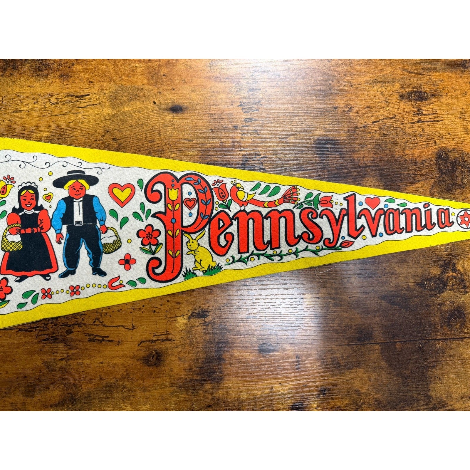 Vintage Pennsylvania Amish pennant