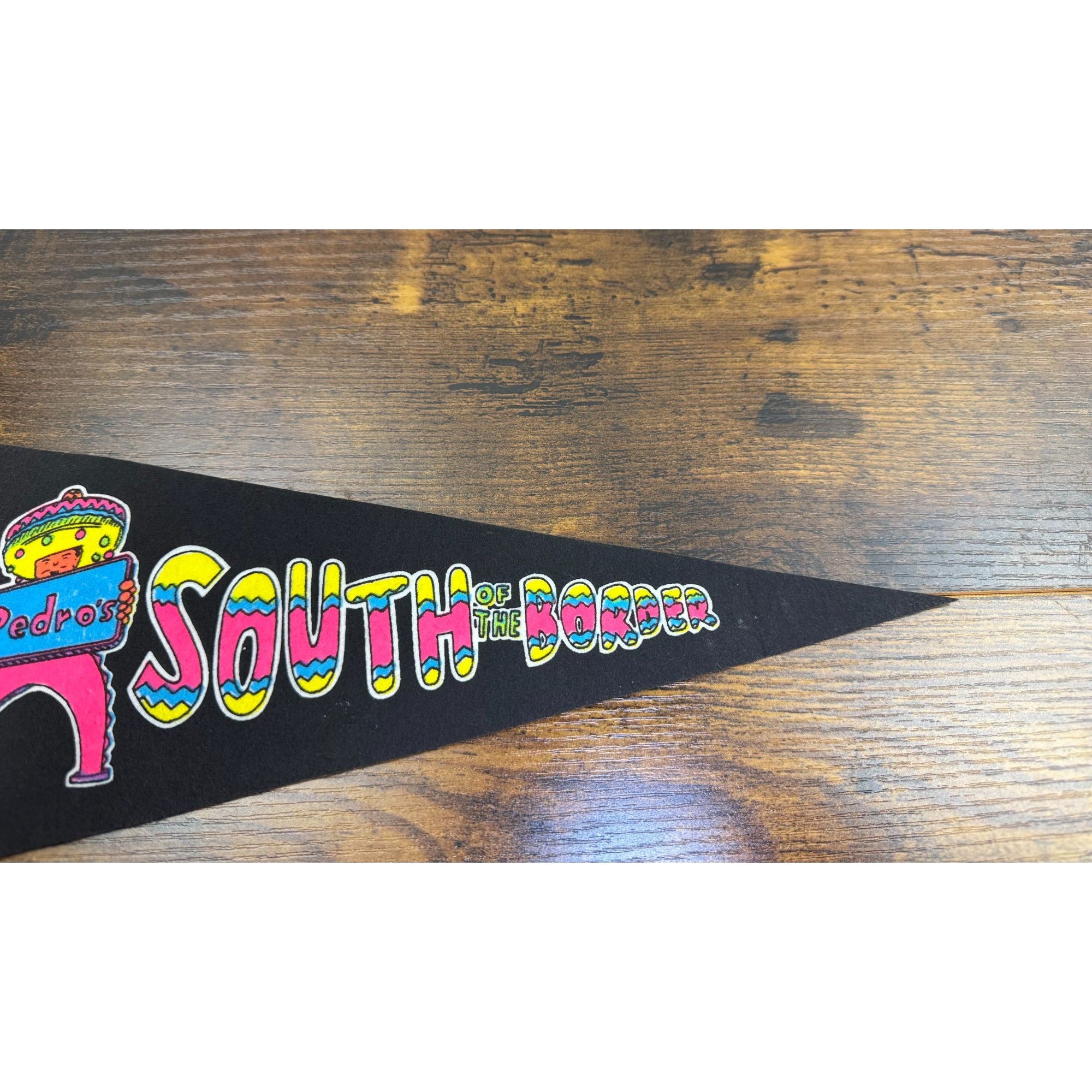 Vintage South of the Border pennant 12 inches