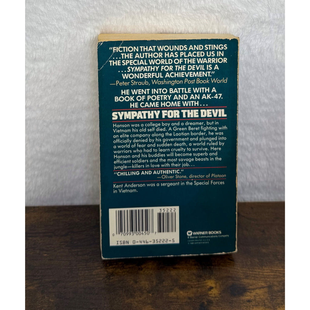 Sympathy For The Devil By Kent Anderson Vietnam War Novel Vintage Paperback