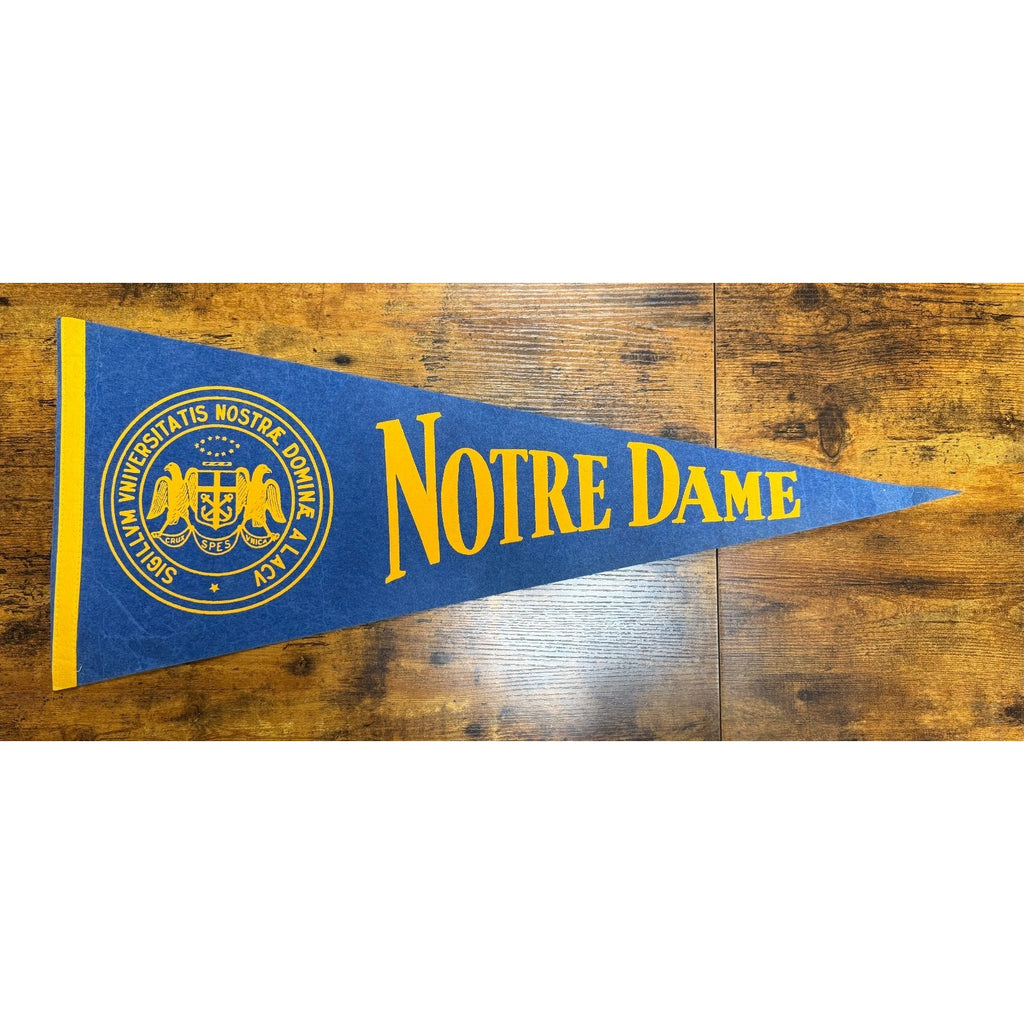 Vintage University of Notre Dame pennant