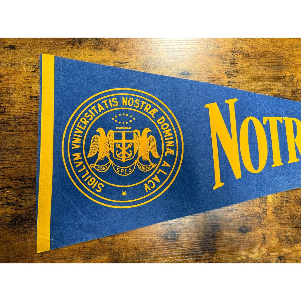 Vintage University of Notre Dame pennant