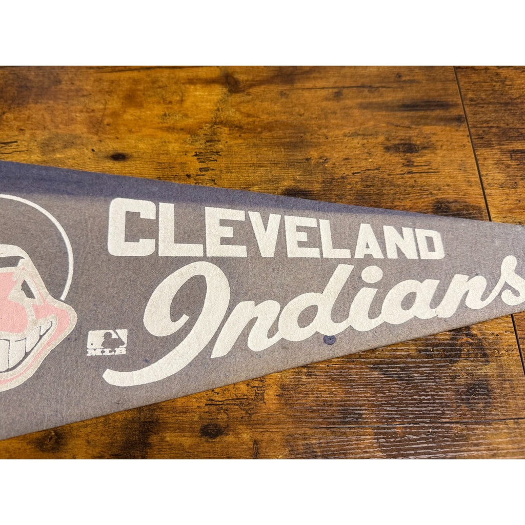 Vintage MLB Cleveland Indians pennant faded