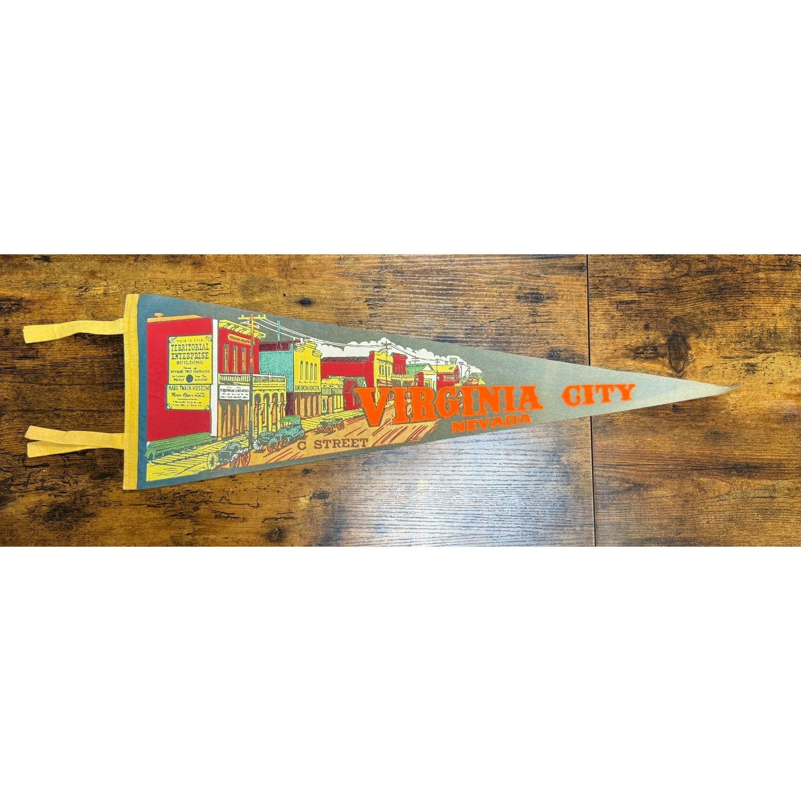 Vintage Virginia City, Nevada pennant