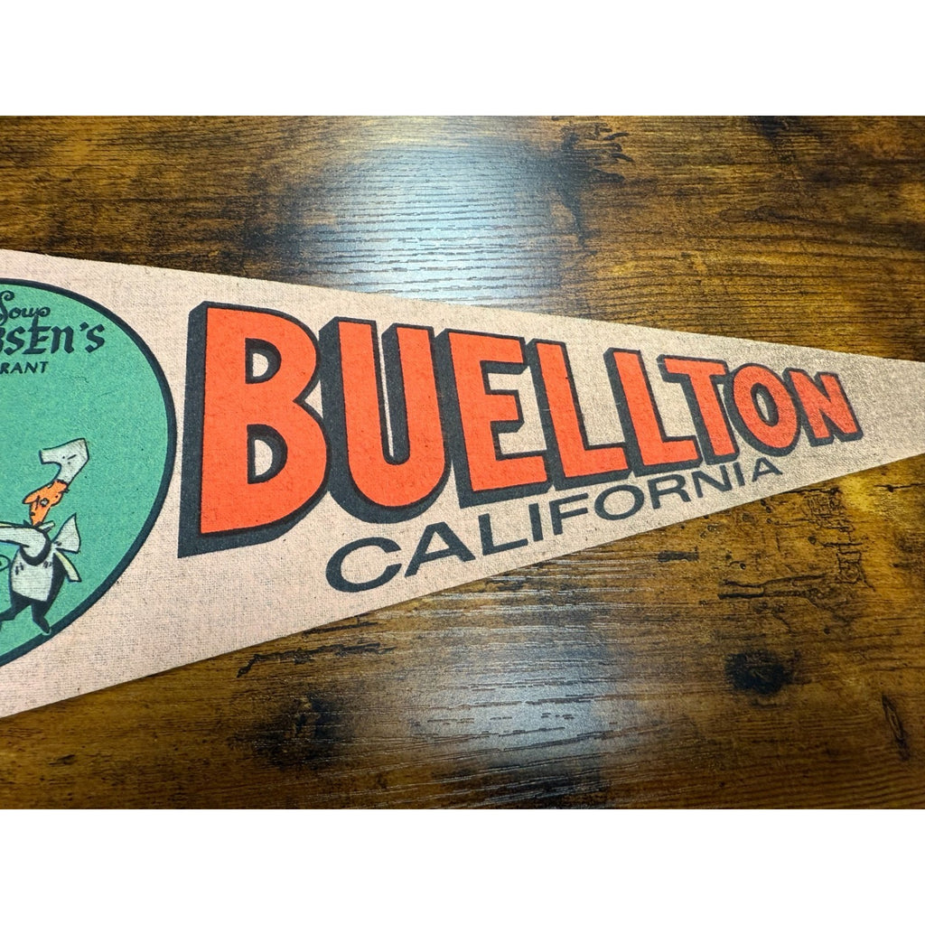 Vintage Buellton, California pennant Andersen's Restaurant