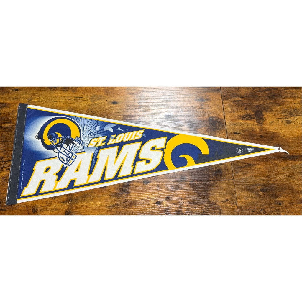 Vintage 90's NFL St. Louis Rams pennant