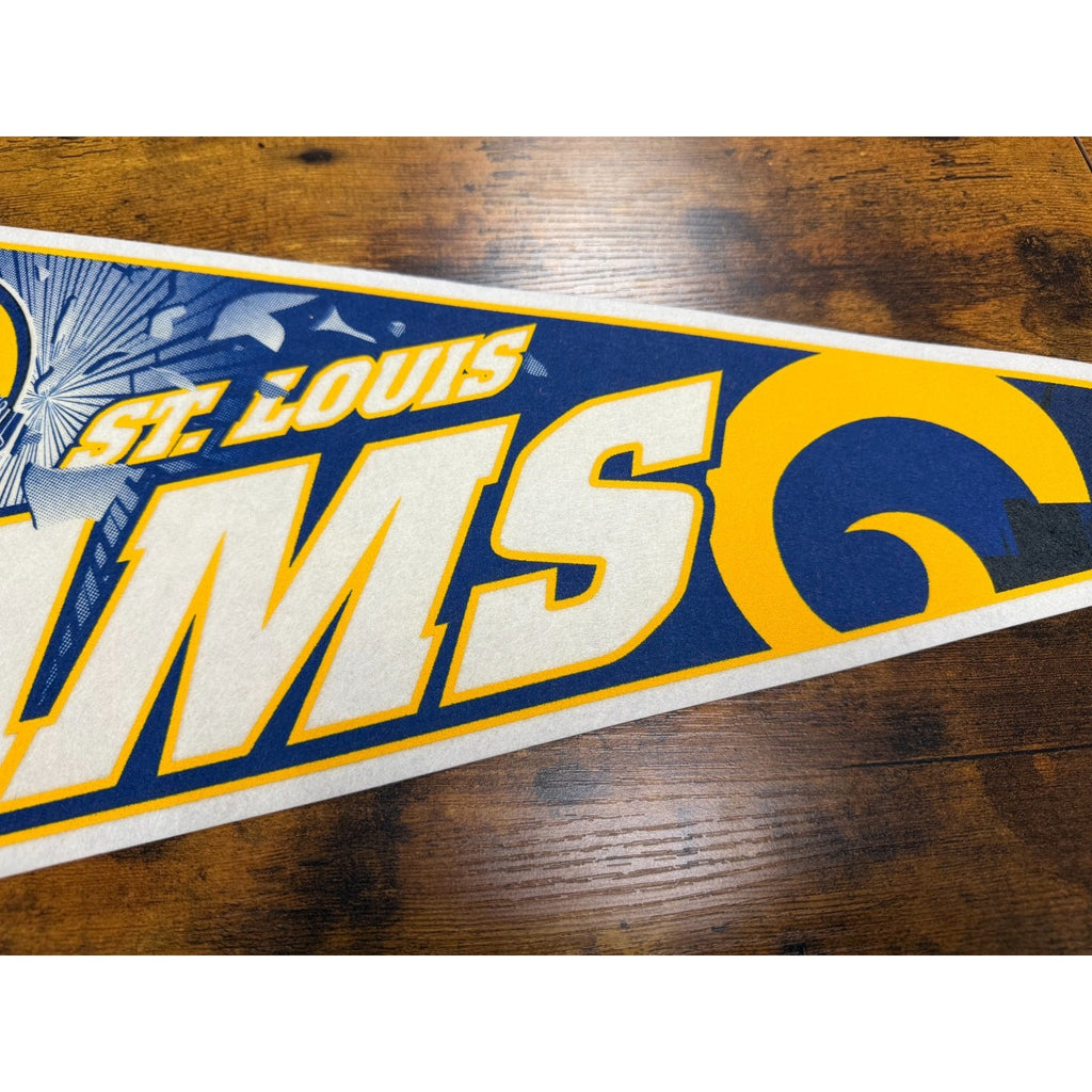 Vintage 90's NFL St. Louis Rams pennant