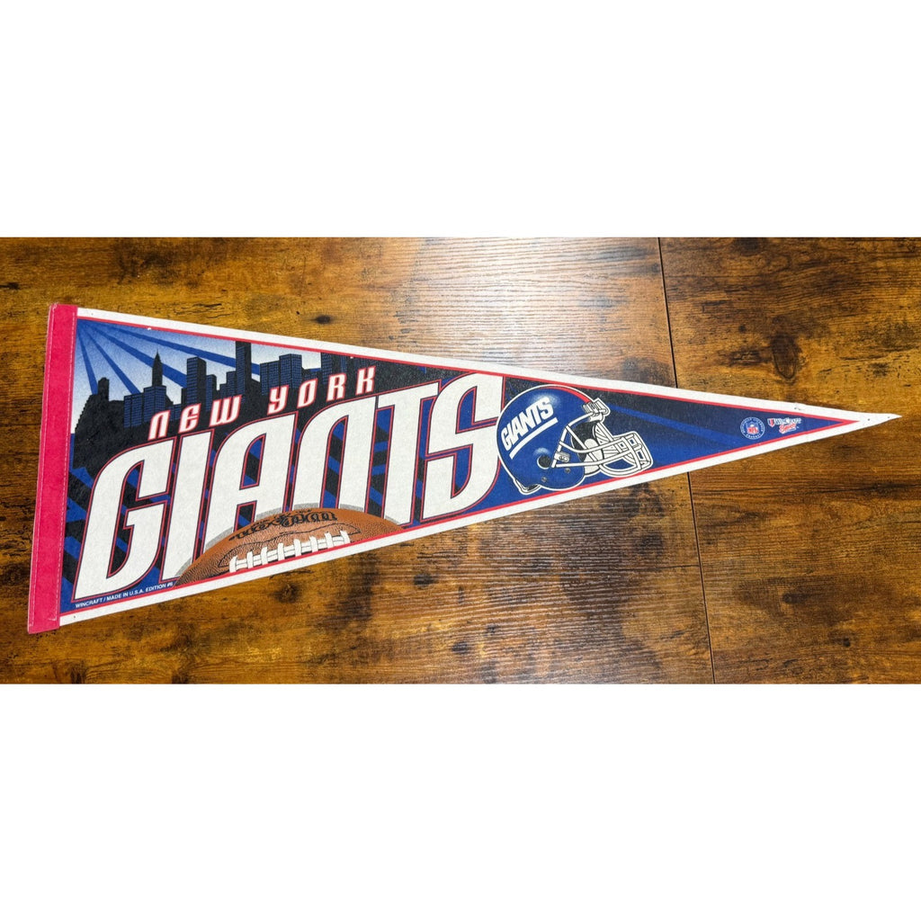 Vintage 90's NFL New York Giants pennant
