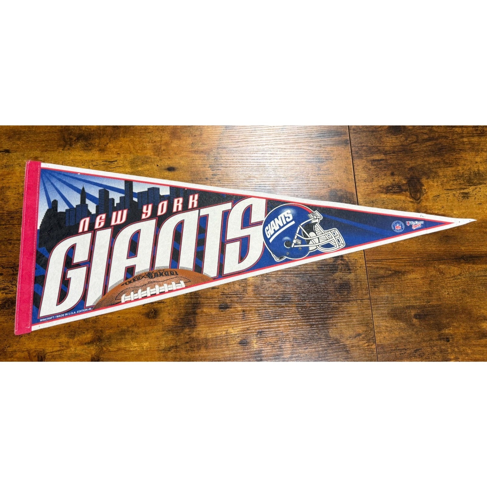Vintage 90's NFL New York Giants pennant