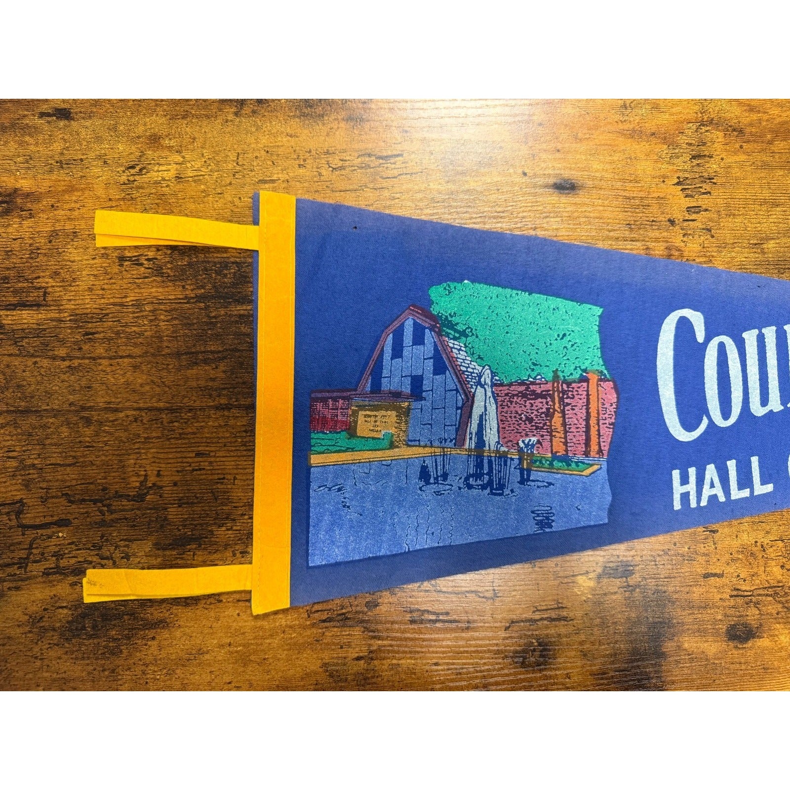 Vintage Country Music Hall of Fame pennant