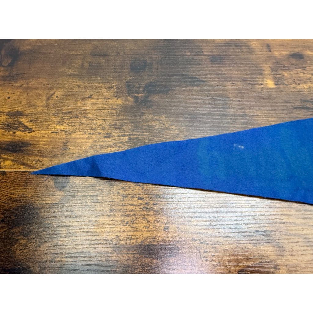 Vintage Disneyland Felt Pennant Blue Memorabilia 18 inches altered
