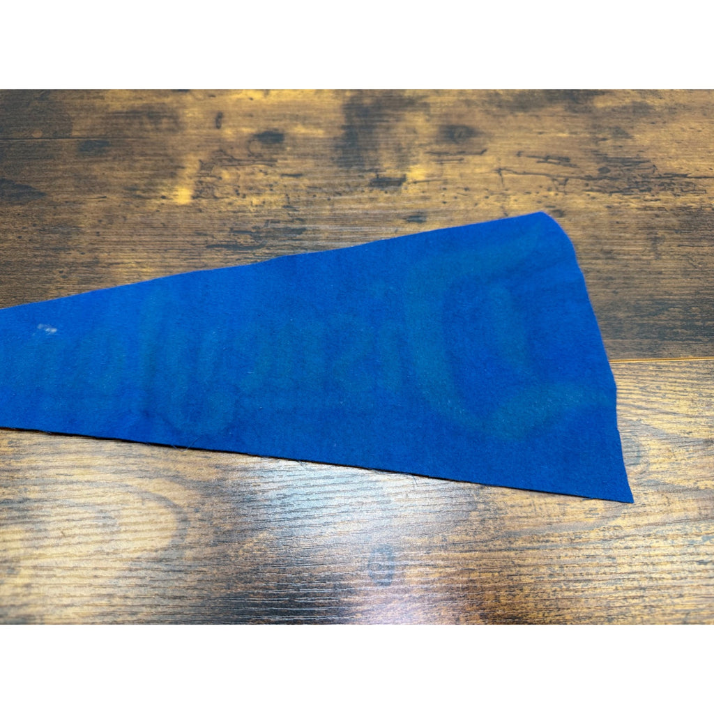 Vintage Disneyland Felt Pennant Blue Memorabilia 18 inches altered