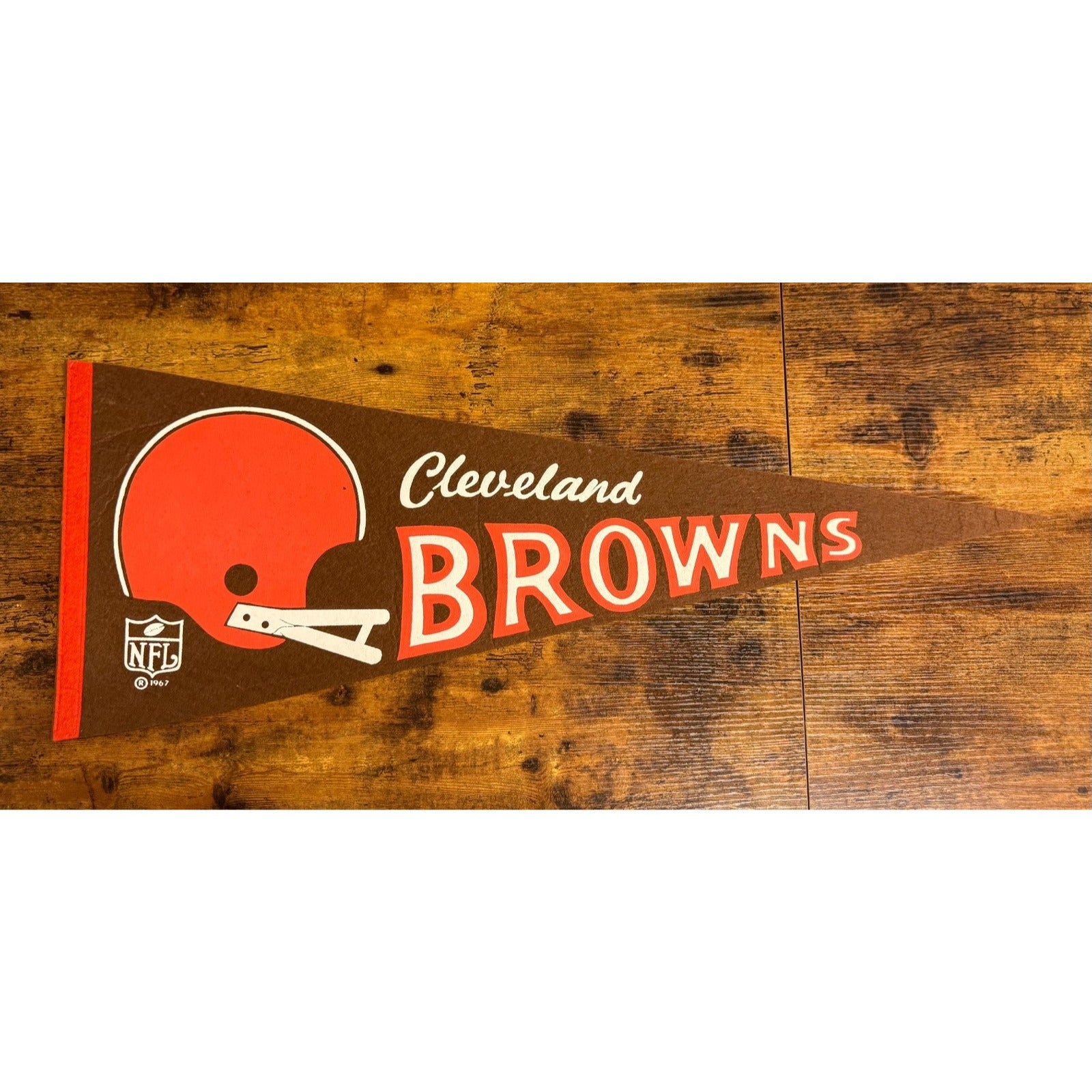 Vintage 1967 NFL Cleveland Browns pennant