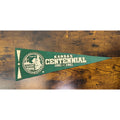 Kansas Centennial Felt Pennant 1861-1961 Green & White Vintage Memorabilia