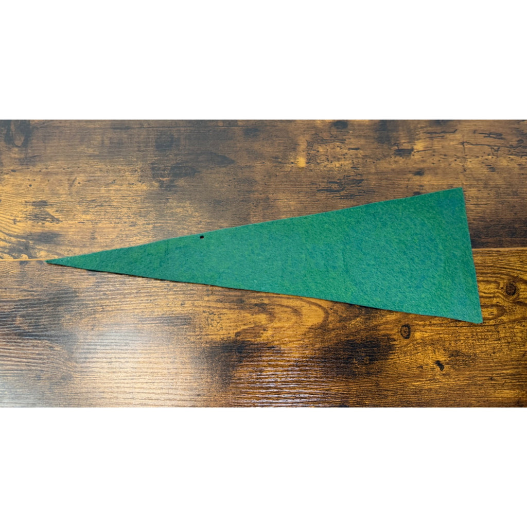 Kansas Centennial Felt Pennant 1861-1961 Green & White Vintage Memorabilia