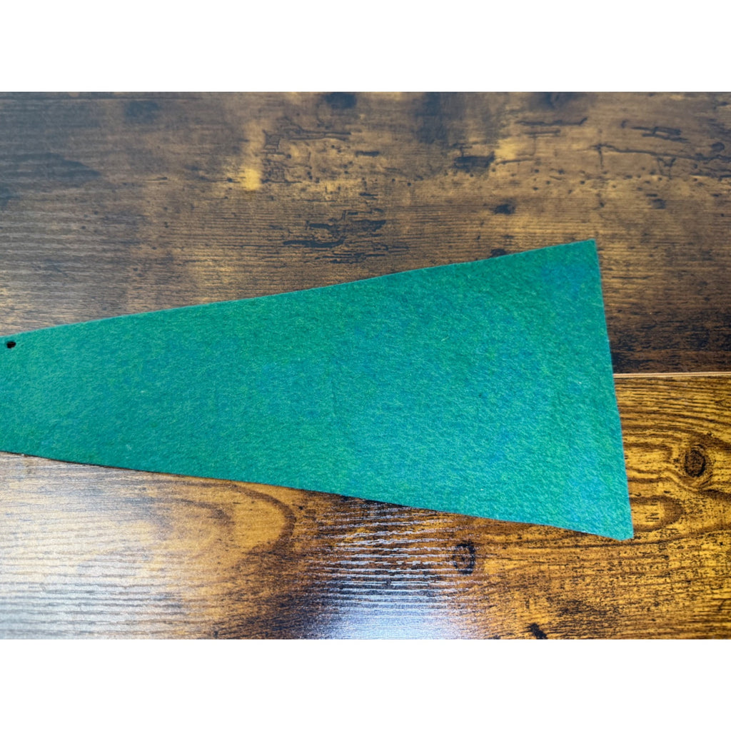 Kansas Centennial Felt Pennant 1861-1961 Green & White Vintage Memorabilia