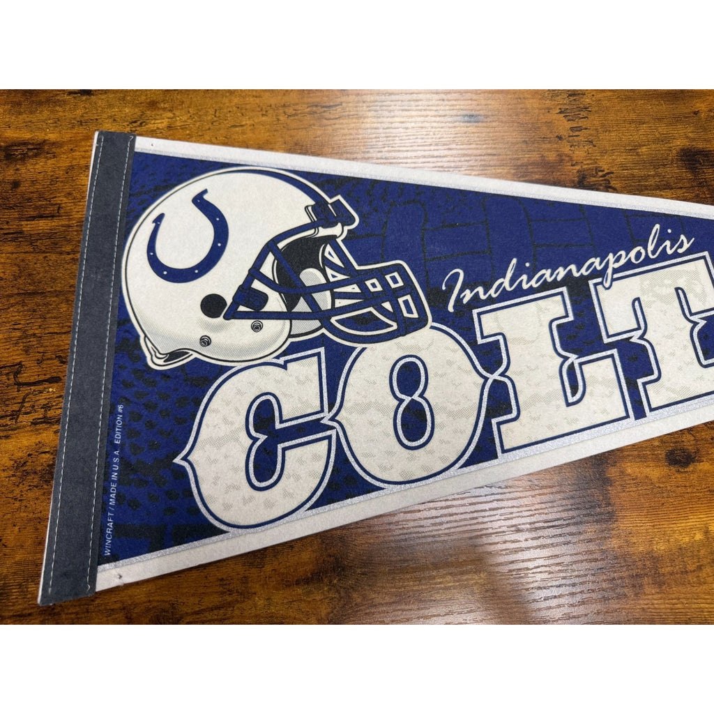 Vintage 90's NFL Indinanapolis Colts pennant