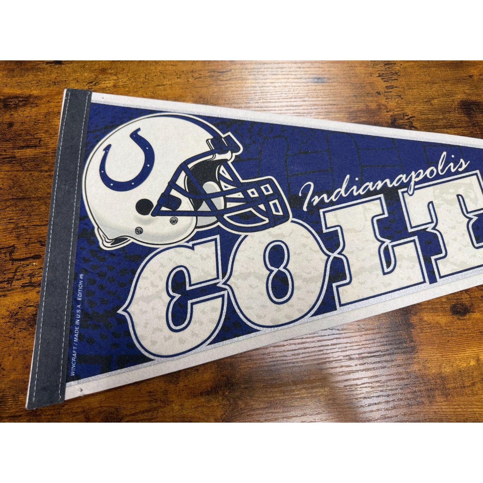 Vintage 90's NFL Indinanapolis Colts pennant