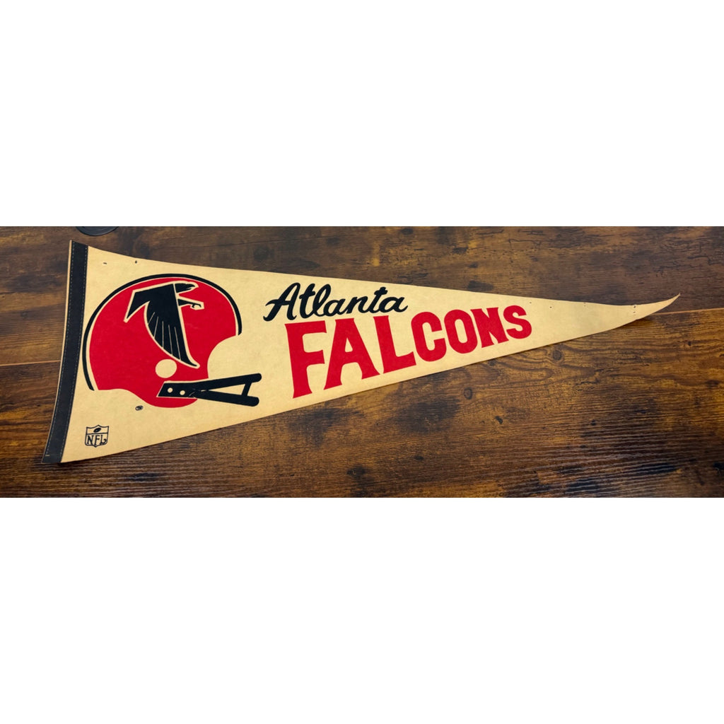 Vintage Atlanta Falcons NFL Felt Pennant Flag Sports Memorabilia