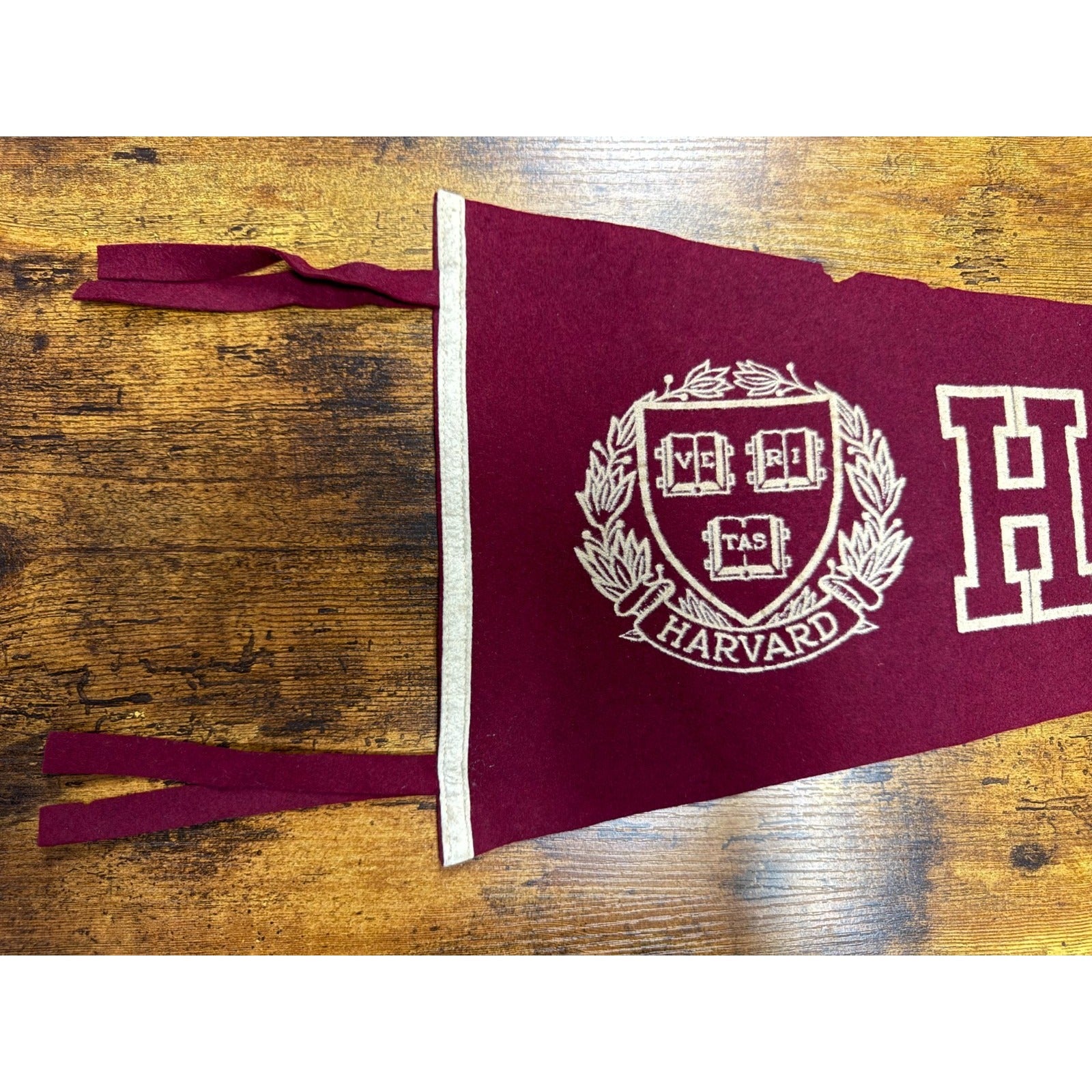 Vintage Harvard wool pennant