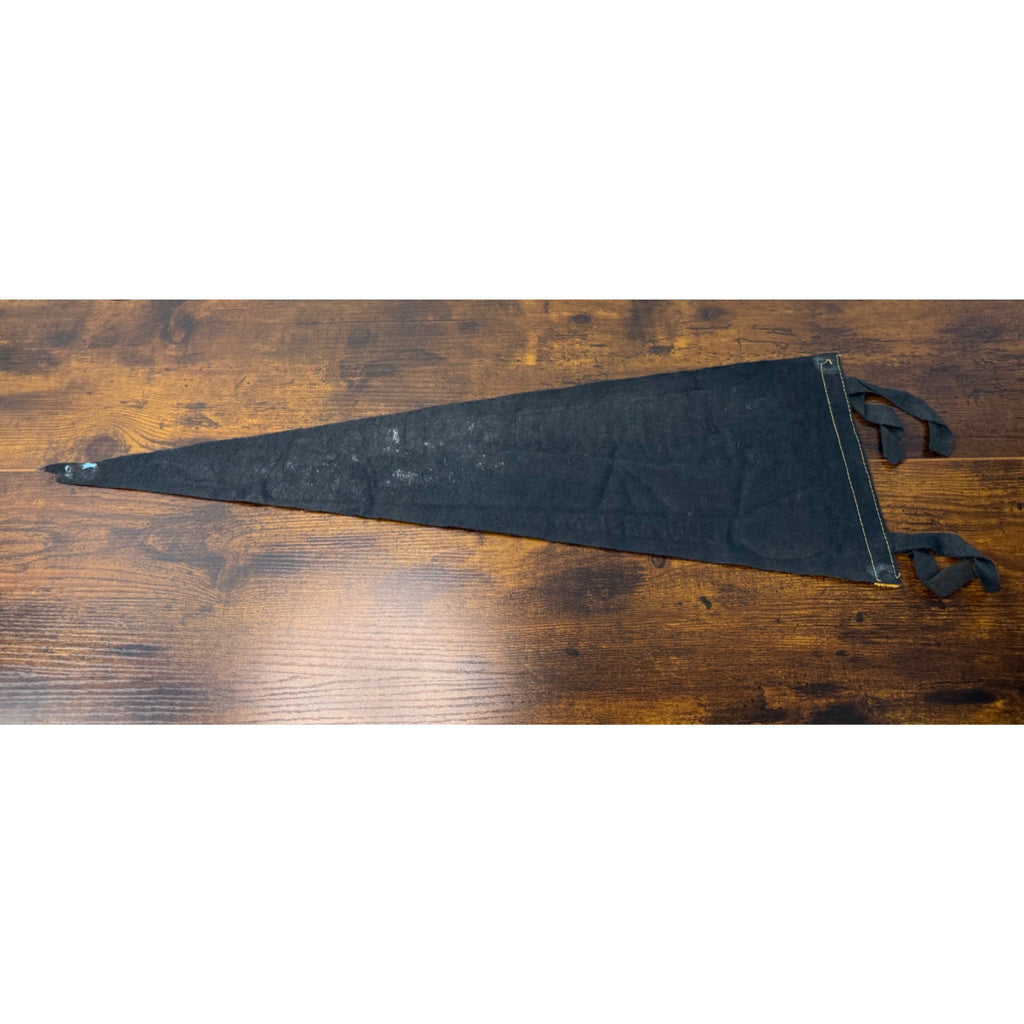 Vintage Woodland Museum Cooperstown N.Y. Felt Pennant With Train & Hunter damaged