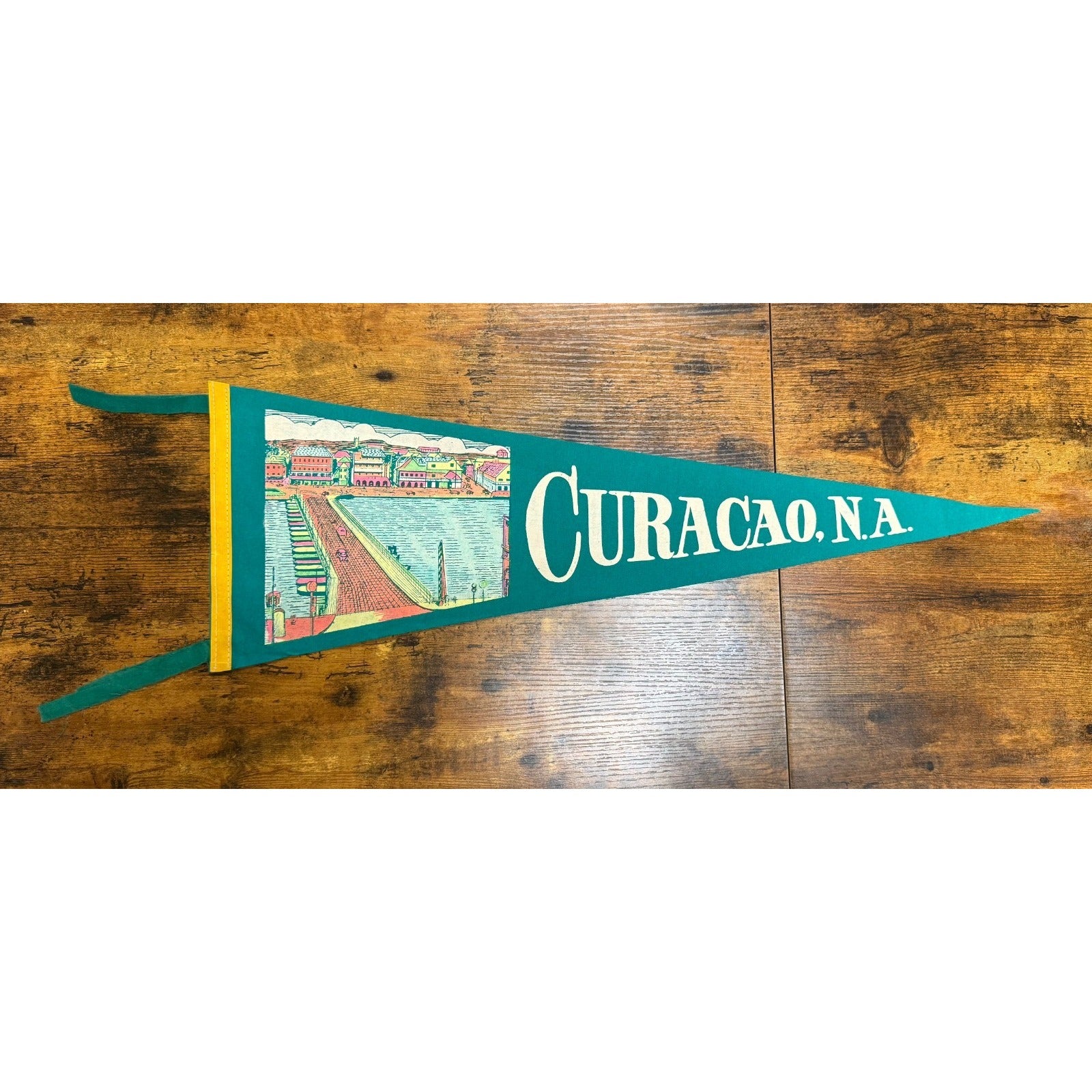 Vintage Curacao, N.A. pennant