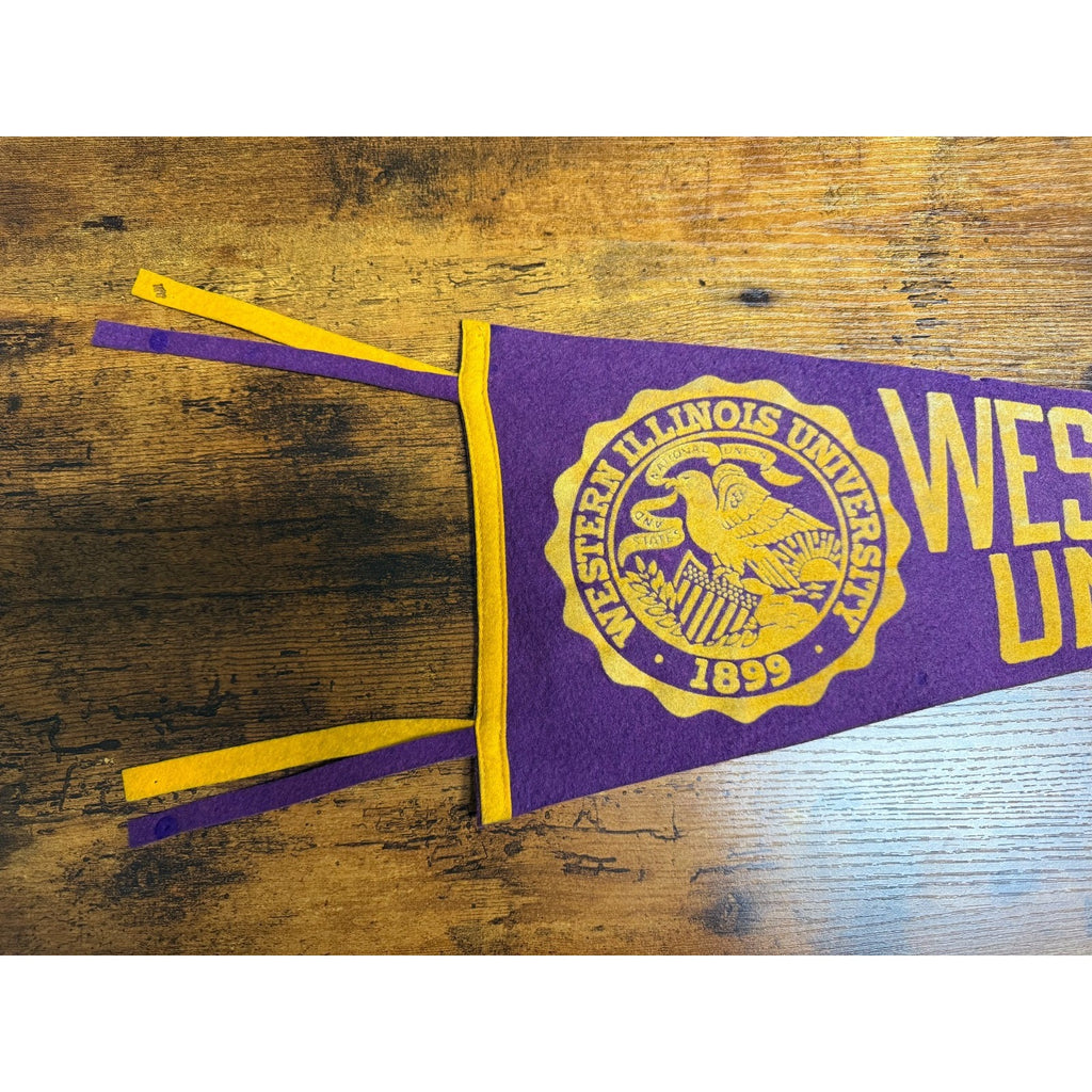 Vintage Western Illinois University pennant