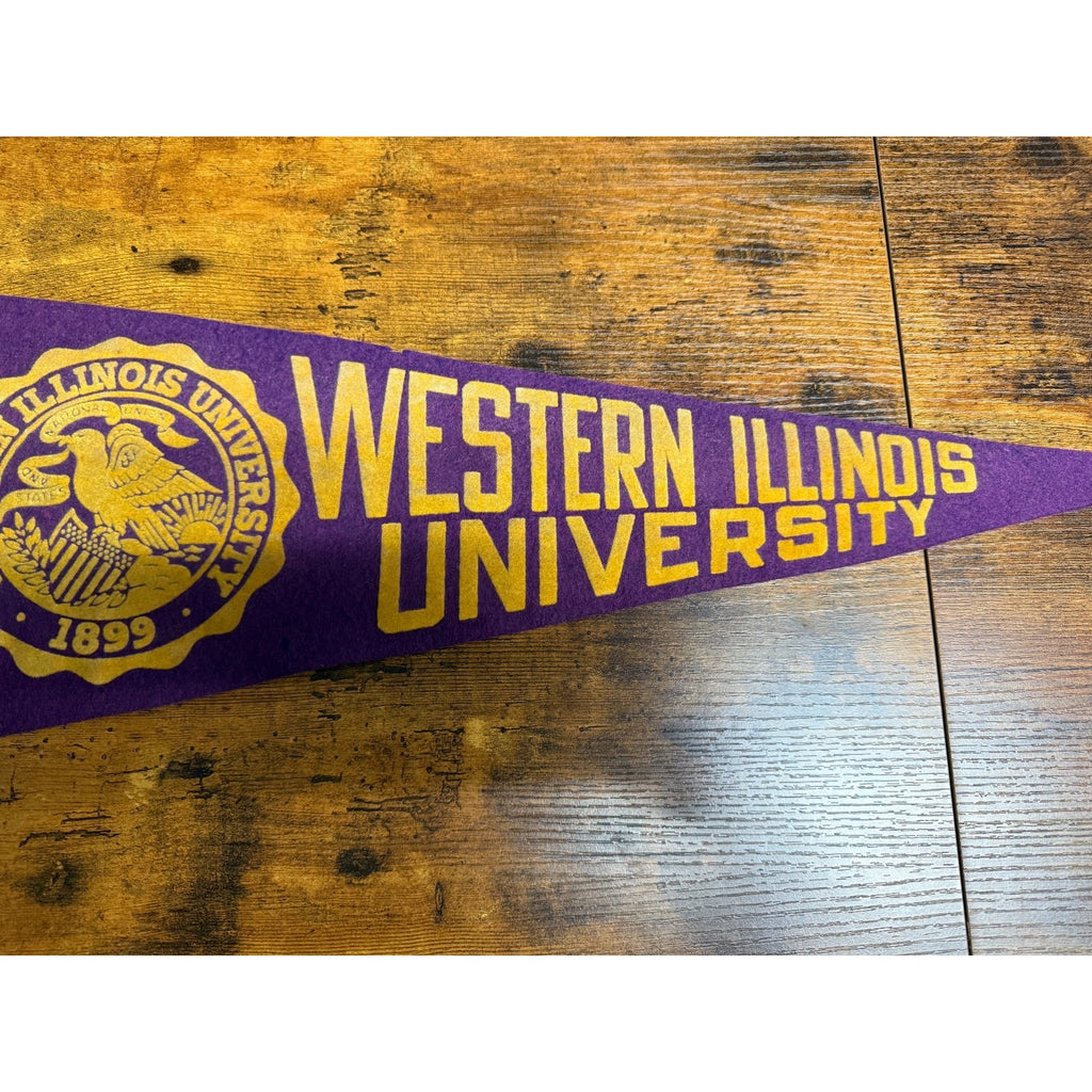 Vintage Western Illinois University pennant