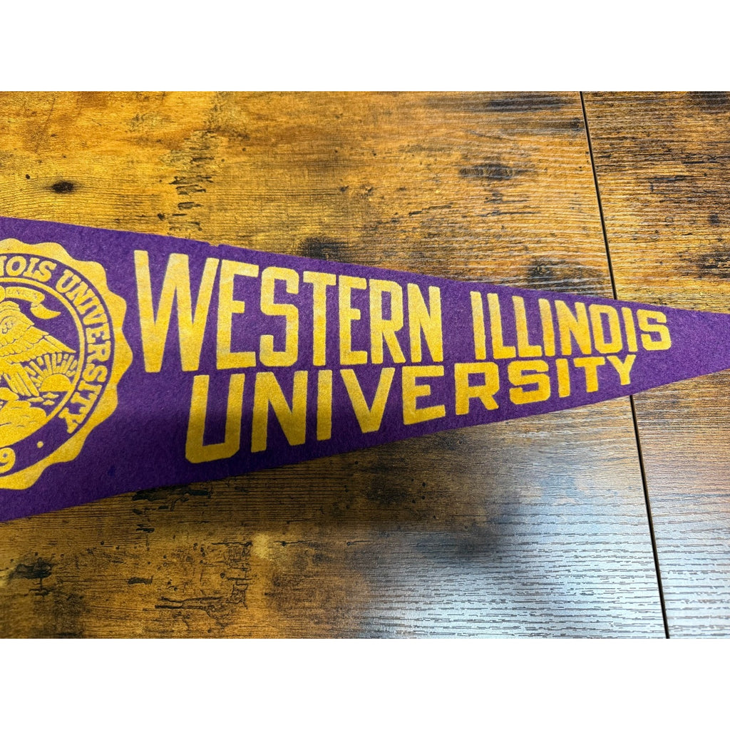 Vintage Western Illinois University pennant