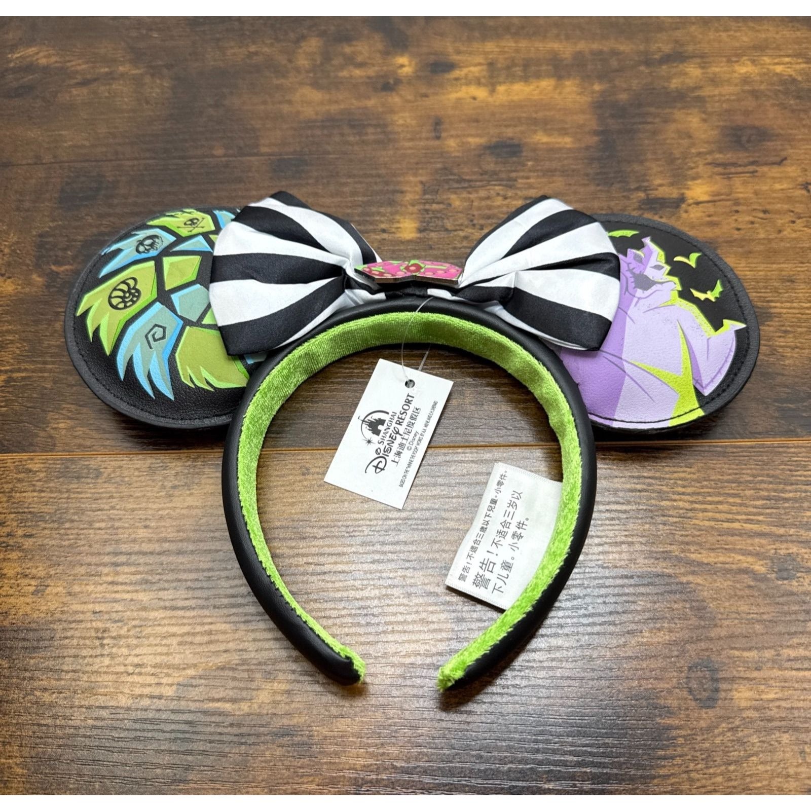 NEW Disney Shanghai Resort Nightmare Before Christmas Glow in the Dark Ears