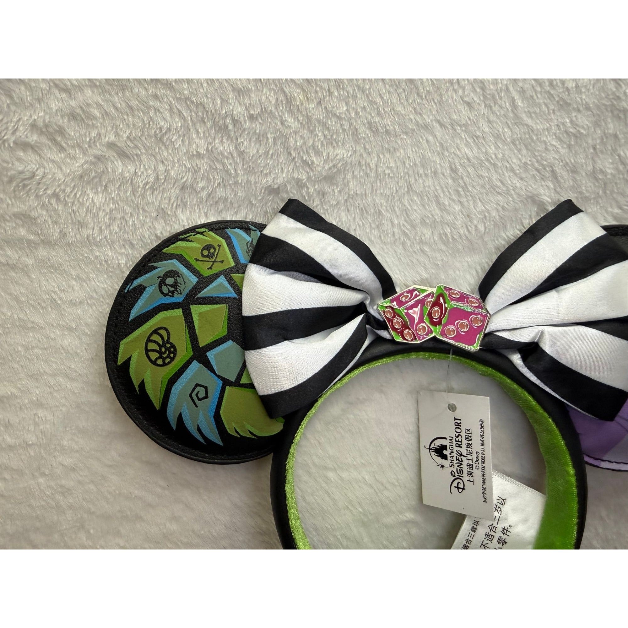 NEW Disney Shanghai Resort Nightmare Before Christmas Glow in the Dark Ears