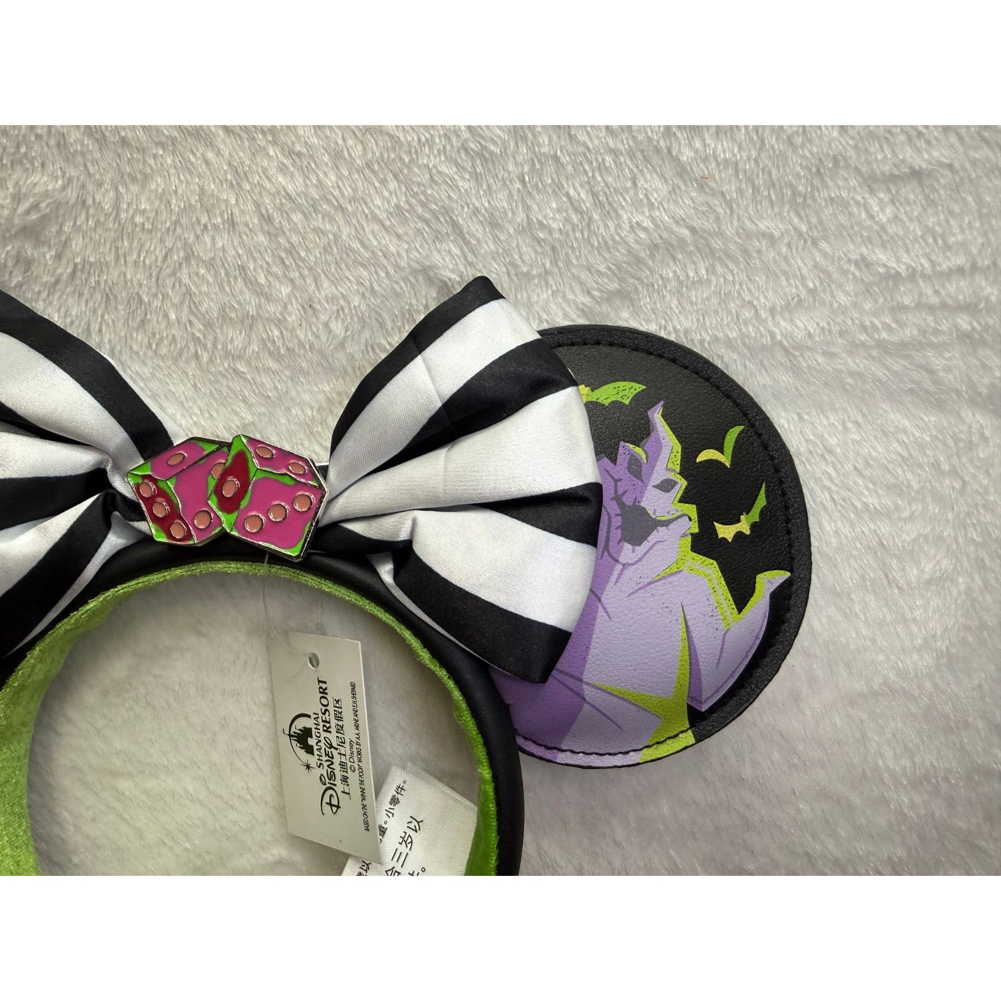 NEW Disney Shanghai Resort Nightmare Before Christmas Glow in the Dark Ears