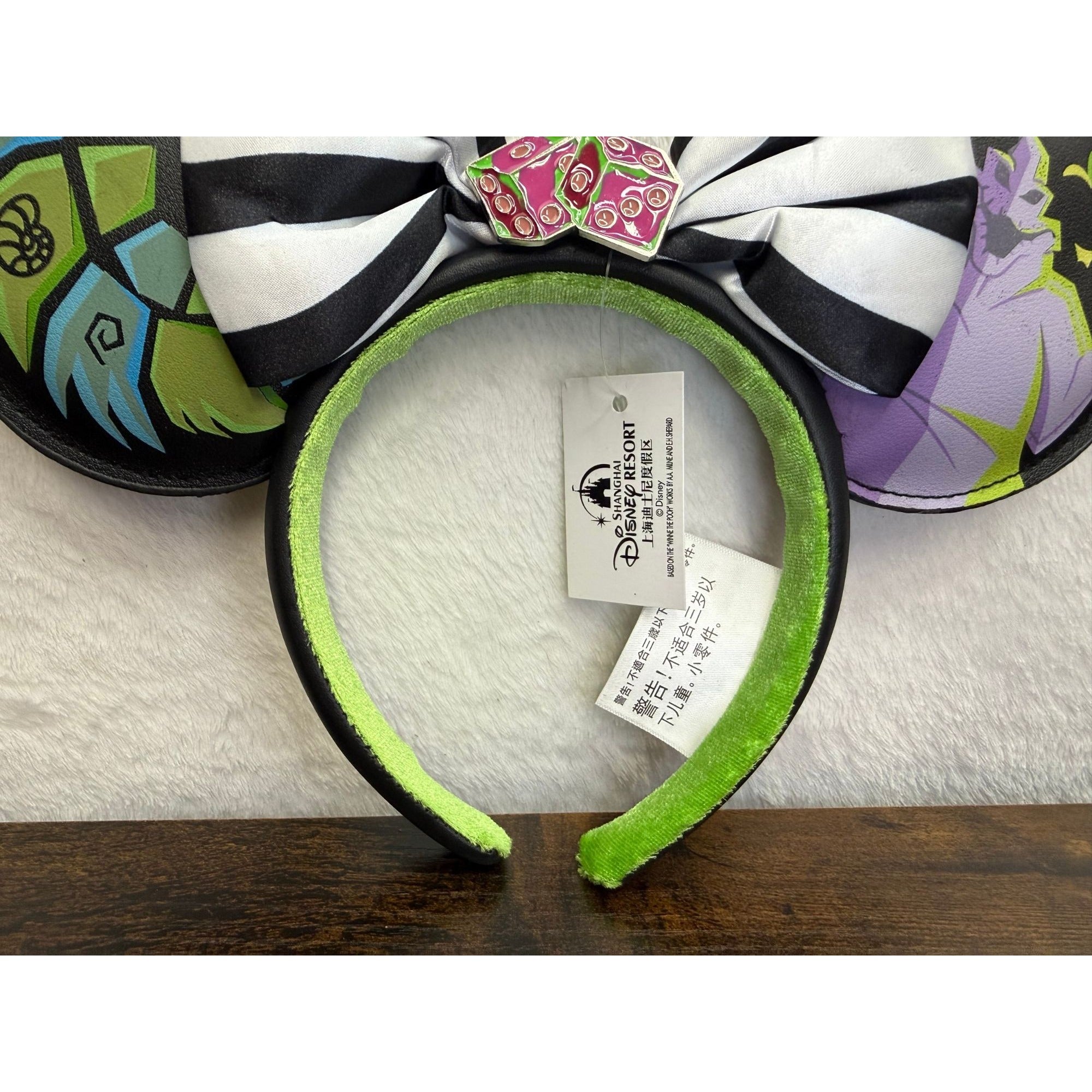 NEW Disney Shanghai Resort Nightmare Before Christmas Glow in the Dark Ears