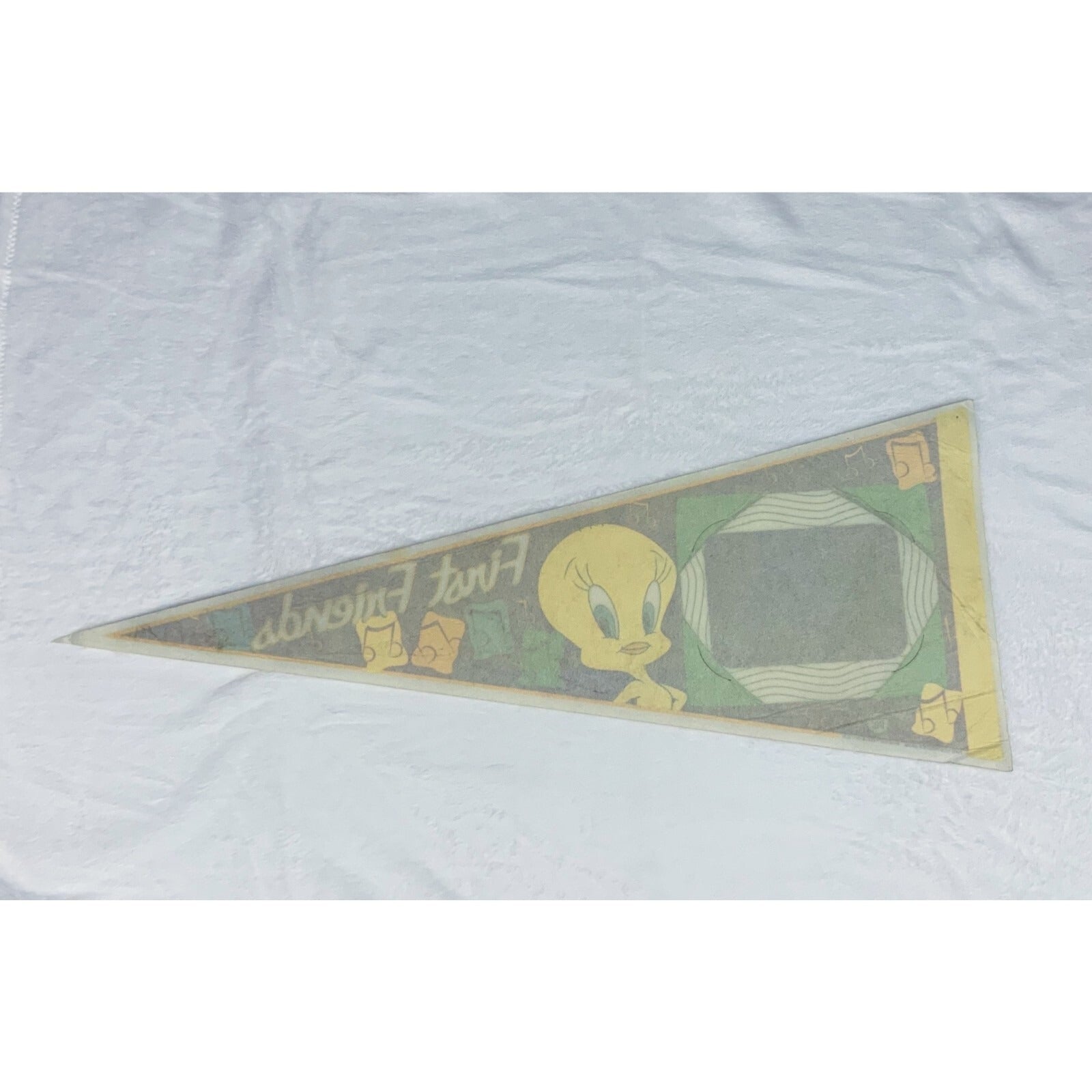 Vintage 1998 Tweety bird first friends pennant Made in USA